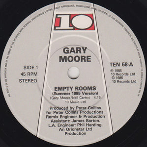 Gary Moore : Empty Rooms (Summer 1985 Version) (7", Single)