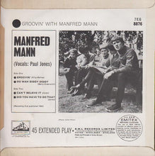 Load image into Gallery viewer, Manfred Mann : Groovin&#39; With Manfred Mann (7&quot;, EP, Mono)

