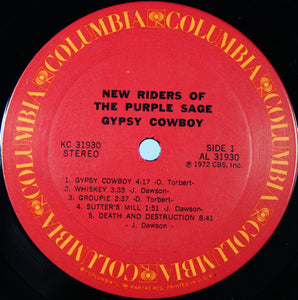 New Riders Of The Purple Sage : Gypsy Cowboy (LP, Album, Pit)