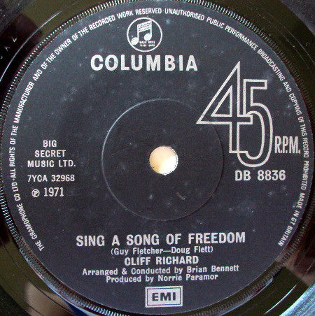 Cliff Richard : Sing A Song Of Freedom (7