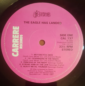 Saxon : The Eagle Has Landed (Live) (LP, Album, Emb)