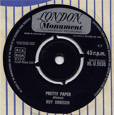 Roy Orbison : Pretty Paper /  Summersong (7