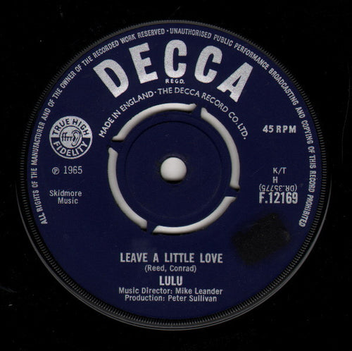 Lulu : Leave A Little Love (7