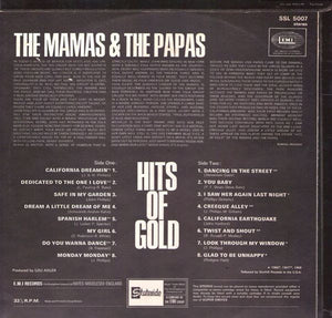 The Mamas & The Papas : Hits Of Gold (LP, Comp, Ora)
