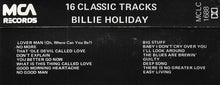 Load image into Gallery viewer, Billie Holiday : 16 Classic Tracks (Cass, Comp)
