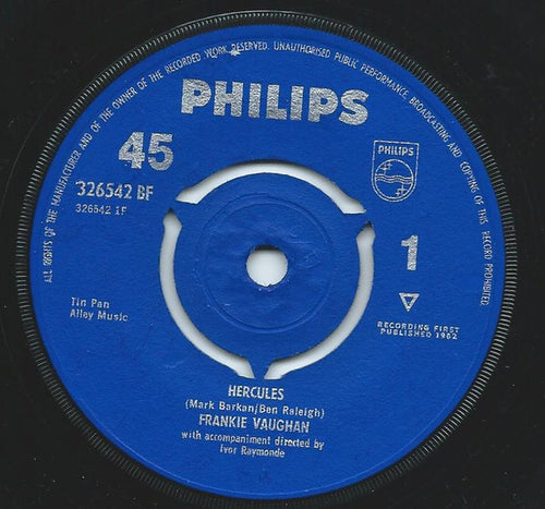 Frankie Vaughan : Hercules / Madelein Open The Door (7