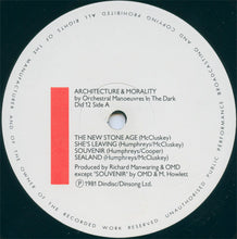Load image into Gallery viewer, Orchestral Manoeuvres In The Dark : Architecture &amp; Morality (LP, Album, Blu)

