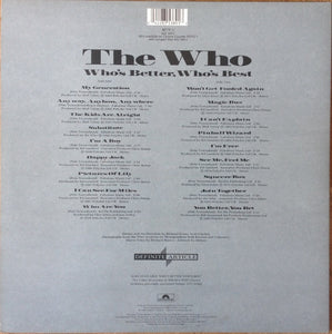 The Who : Who's Better, Who's Best (LP, Comp, Mono)