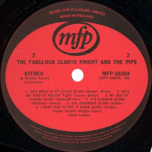 Gladys Knight And The Pips : The Fabulous Gladys Knight & The Pips (LP, Album, Comp)