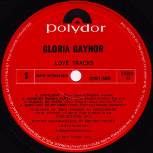 Gloria Gaynor : Love Tracks (LP, Album)