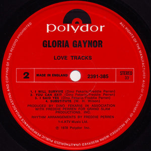 Gloria Gaynor : Love Tracks (LP, Album)