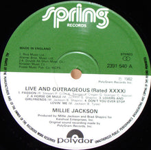 Load image into Gallery viewer, Millie Jackson : Live And Outrageous (Rated XXX) (LP, Album)
