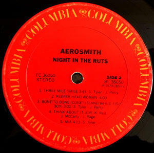 Aerosmith : Night In The Ruts (LP, Album, Pit)