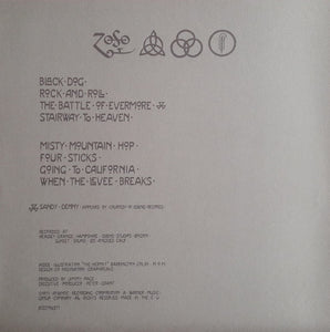 Led Zeppelin : Led Zeppelin IV (LP, Album, RE, RM, 180)
