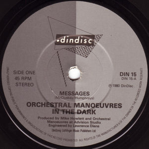 Orchestral Manoeuvres In The Dark : Messages (7", Single, Gre)