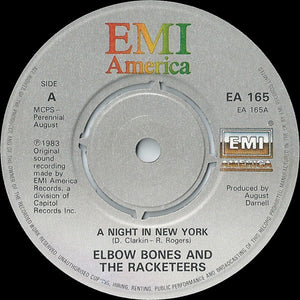 Elbow Bones And The Racketeers : A Night In New York (7", Single)