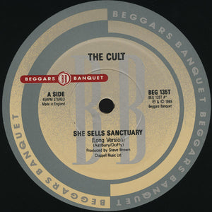 The Cult : She Sells Sanctuary (Long Version) (12", Single, RE)