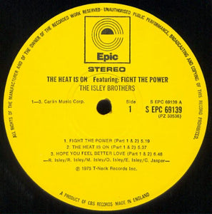 The Isley Brothers : The Heat Is On Featuring: Fight The Power (LP, Album)