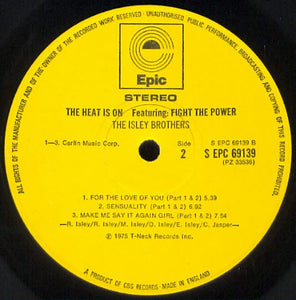 The Isley Brothers : The Heat Is On Featuring: Fight The Power (LP, Album)