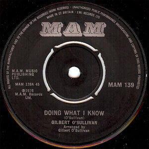 Gilbert O'Sullivan : Doing What I Know (7", Single)