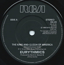 Load image into Gallery viewer, Eurythmics : The King And Queen Of America (7&quot;, Single)
