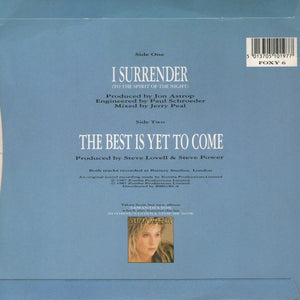 Samantha Fox : I Surrender (To The Spirit Of The Night) (7", Single)