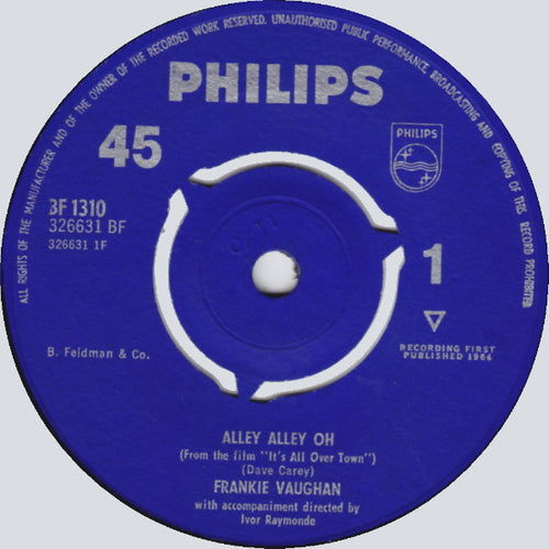 Frankie Vaughan : Alley Alley Oh (7