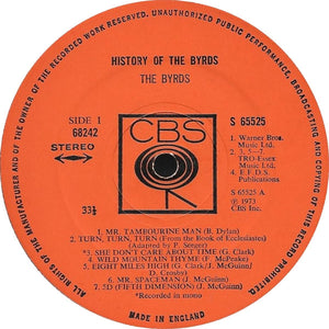 The Byrds : History Of The Byrds (2xLP, Comp, Ora)
