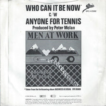 Load image into Gallery viewer, Men At Work : Who Can It Be Now (7&quot;, Single)
