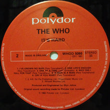 Load image into Gallery viewer, The Who : It&#39;s Hard (LP, Album)

