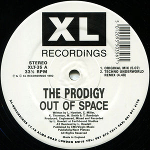 The Prodigy : Out Of Space (12", Single, RE)
