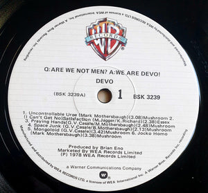 Devo : Q: Are We Not Men? A: We Are Devo! (LP, Album)