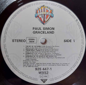 Paul Simon : Graceland (LP, Album, Emb)