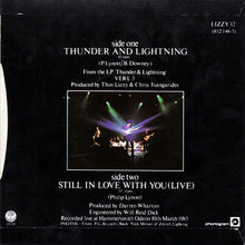 Load image into Gallery viewer, Thin Lizzy : Thunder &amp; Lightning (7&quot;, Single, Glo)
