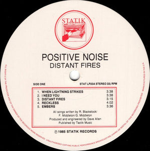 Positive Noise : Distant Fires (LP, Album)