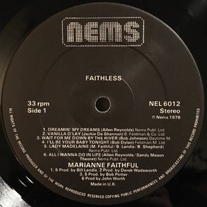 Marianne Faithfull : Faithless (LP, Album)