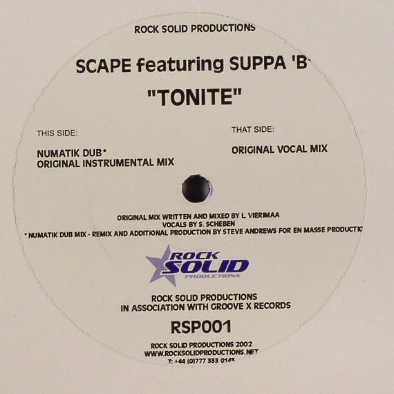 Scape : Tonite (12