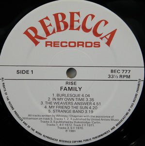 Family (6) : Rise (LP, Comp, Whi)