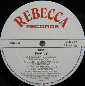 Family (6) : Rise (LP, Comp, Whi)