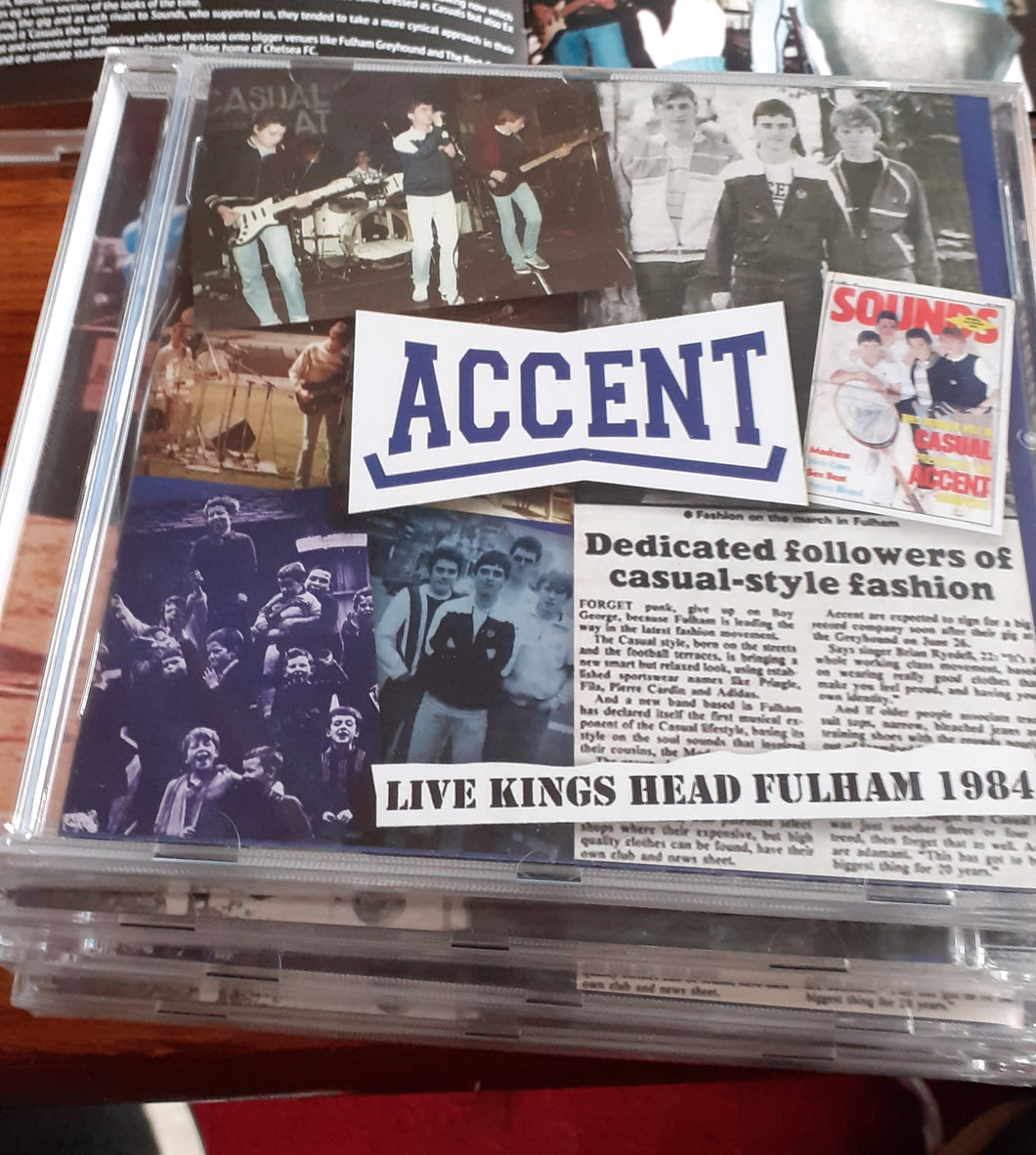Accent - Live at The Kings Head, Fulham - CD