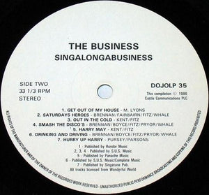 The Business : Singalong A Business (LP, Comp)