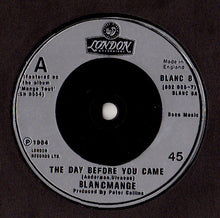 Load image into Gallery viewer, Blancmange : The Day Before You Came (7&quot;, Single, Sil)
