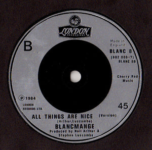 Blancmange : The Day Before You Came (7", Single, Sil)