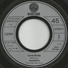 Load image into Gallery viewer, Nazareth (2) : Love Hurts (7&quot;, Single, RE)
