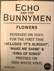 Echo & The Bunnymen : Flowers (LP, Album, RE, Whi)