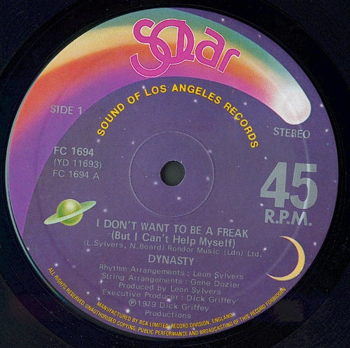 Dynasty : I Don't Want To Be A Freak (But I Can't Help Myself) (12