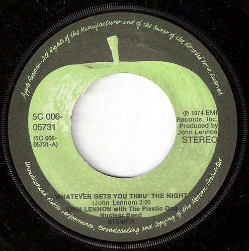 John Lennon : Whatever Gets You Thru' The Night (7