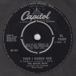 The Beach Boys : Then I Kissed Her (7", Single)