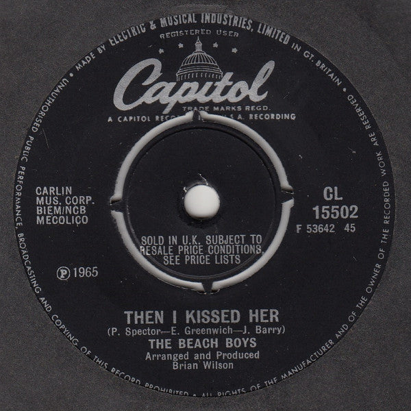 The Beach Boys : Then I Kissed Her (7