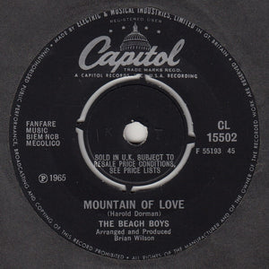 The Beach Boys : Then I Kissed Her (7", Single)